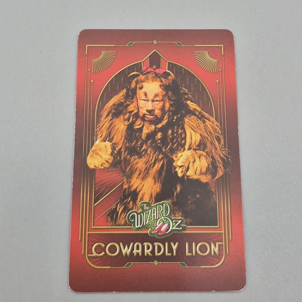 The Wizard of Oz Cowardly Lion Arcade Trading‎ Card 004 MSO100327725004
